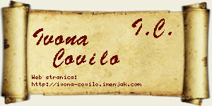 Ivona Čovilo vizit kartica